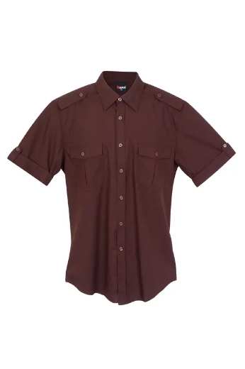 Picture of RAMO, Mens Military Short Sleeve Shirt